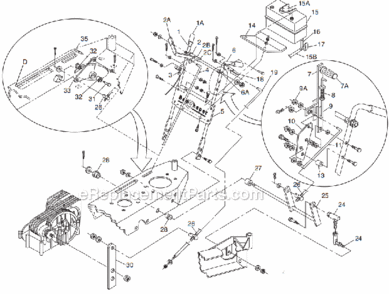 Part Location Diagram of 18021 Little Wonder Pivot Arm